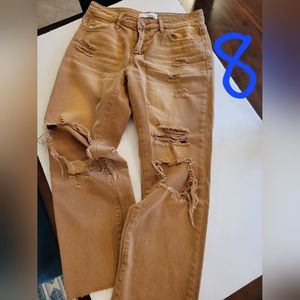 Vervet distressed wide leg 100% cotton Jean size 26